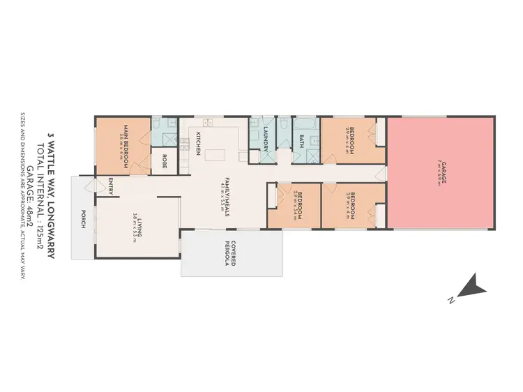 Floorplan of Homely house listing, 3 Wattle Way, Longwarry VIC 3816