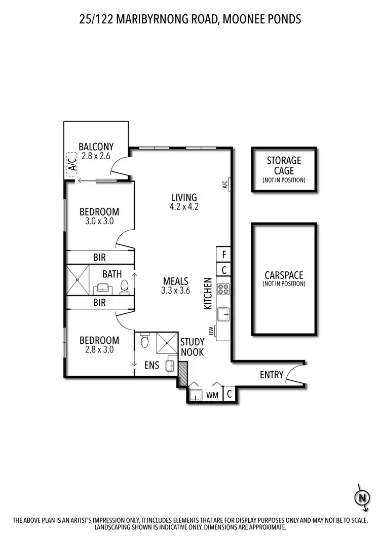 Floorplan of Homely apartment listing, 25/122 Maribyrnong Road, Moonee Ponds VIC 3039