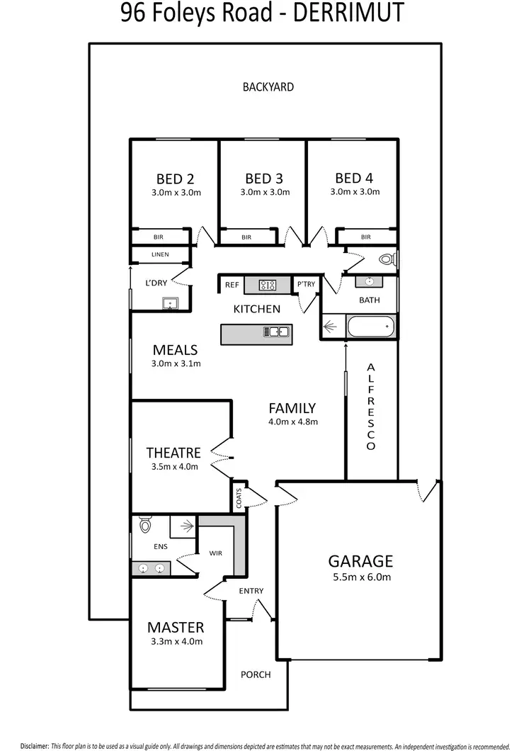 Floorplan of Homely house listing, 96 Foleys Road, Derrimut VIC 3026