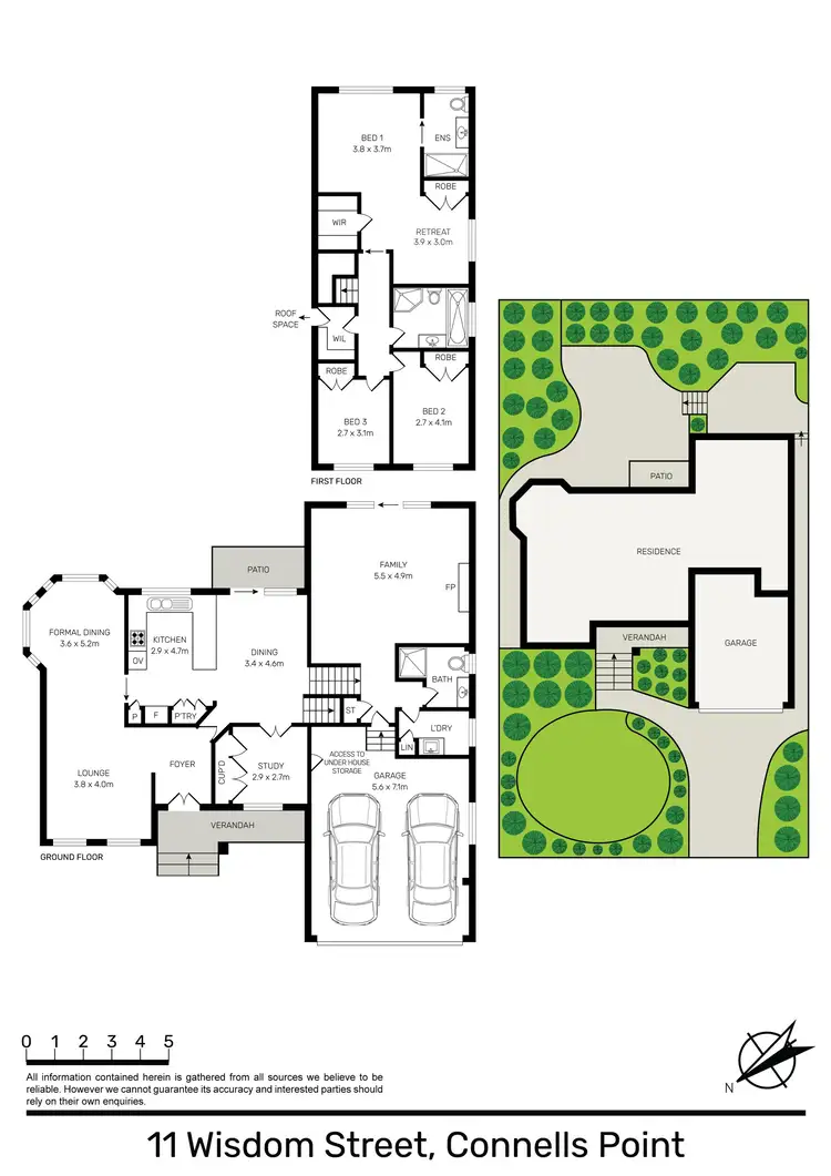 Floorplan of Homely house listing, 11 Wisdom Street, Connells Point NSW 2221