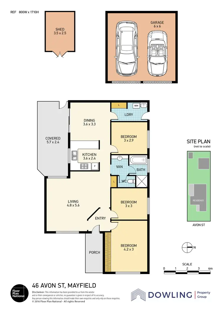 Floorplan of Homely house listing, 46 Avon Street, Mayfield NSW 2304