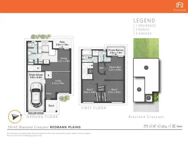 Floorplan of Homely unit listing, 59/45 Blaxland Crescent, Redbank Plains QLD 4301