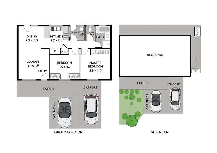 Floorplan of Homely townhouse listing, 2/47 Canberra Avenue, Queanbeyan NSW 2620