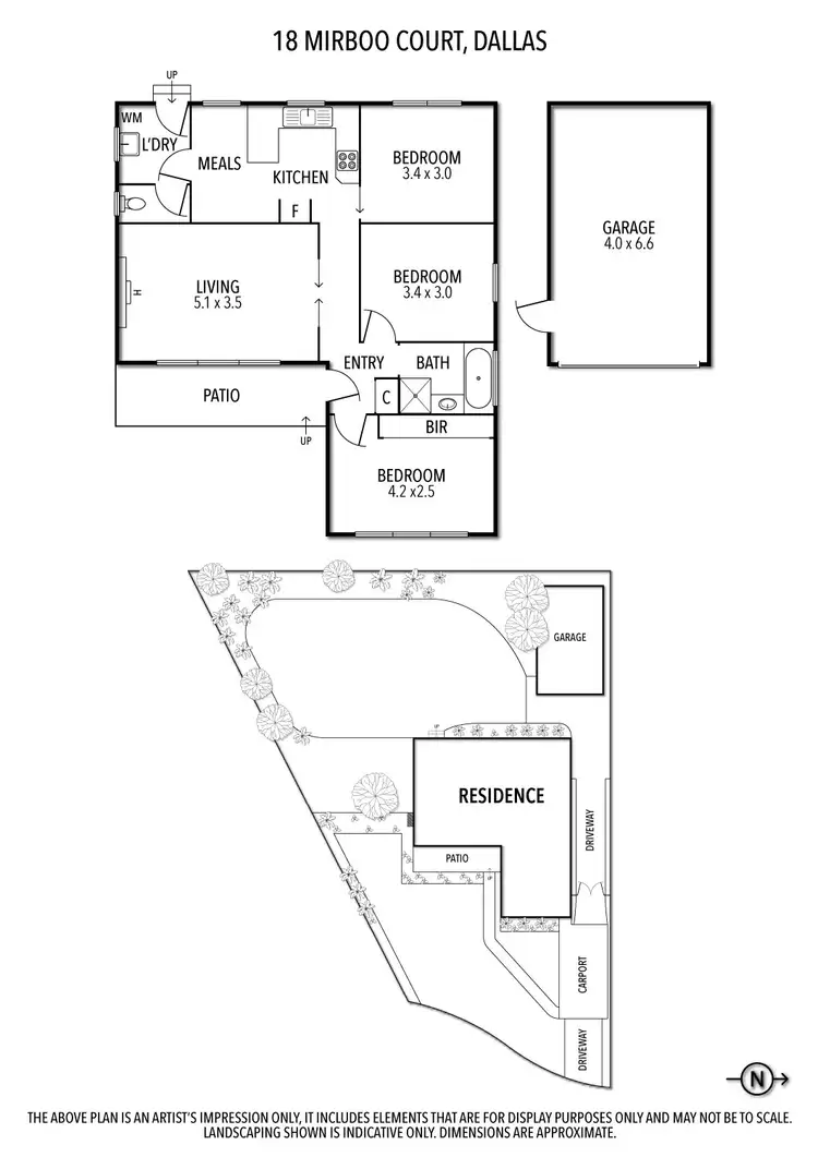 Floorplan of Homely house listing, 18 Mirboo Court, Dallas VIC 3047