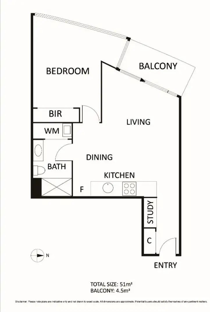 Floorplan of Homely apartment listing, 1310/231 Harbour Esplanade, Docklands VIC 3008