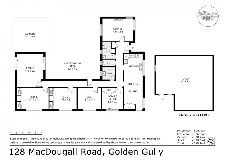 Floorplan of Homely house listing, 128 MacDougall Road, Golden Square VIC 3555