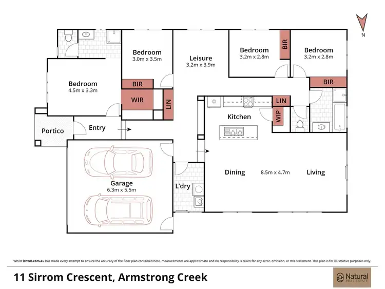 Floorplan of Homely house listing, 11 Sirrom Crescent, Armstrong Creek VIC 3217