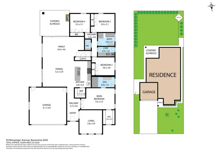 Floorplan of Homely house listing, 93 Messenger Avenue, Boorooma NSW 2650