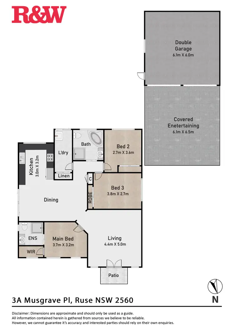 Floorplan of Homely house listing, 3A Musgrave Place, Ruse NSW 2560