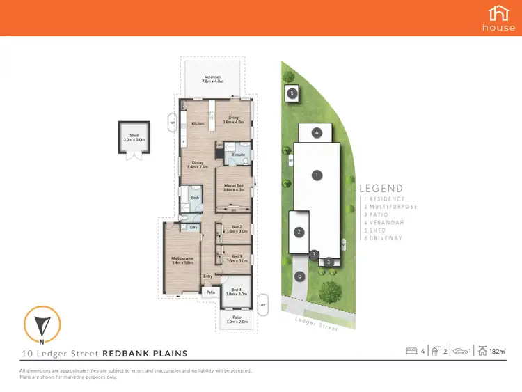 Floorplan of Homely house listing, 10 Ledger Street, Redbank Plains QLD 4301