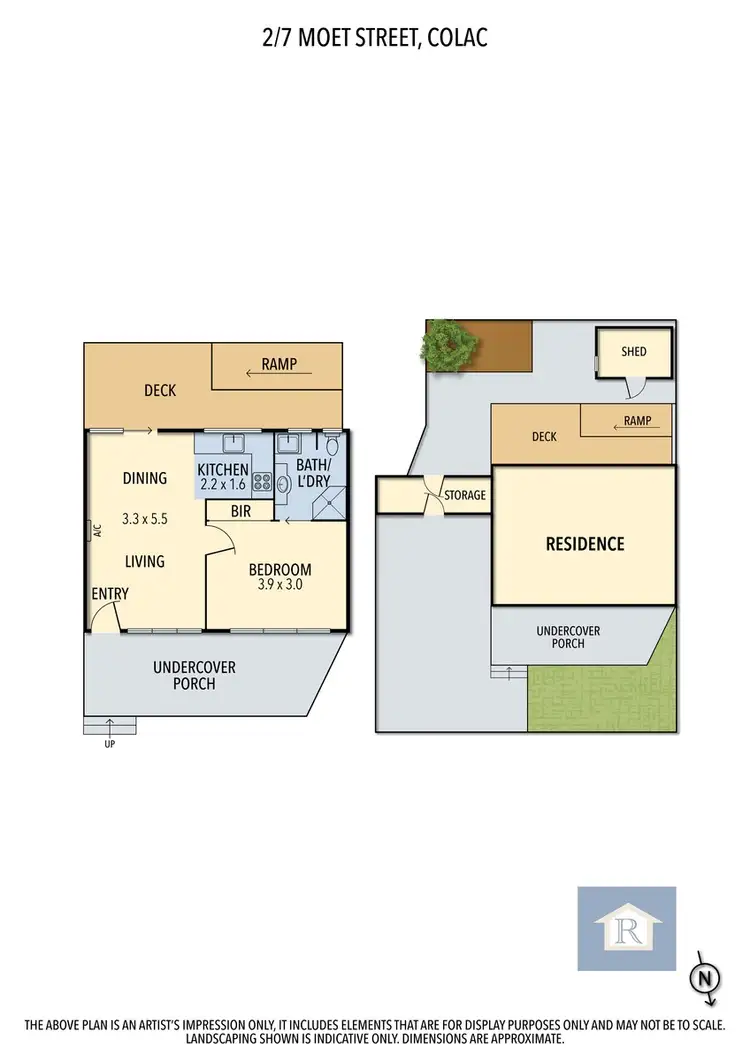Floorplan of Homely unit listing, 2/7 Moet Street, Colac VIC 3250