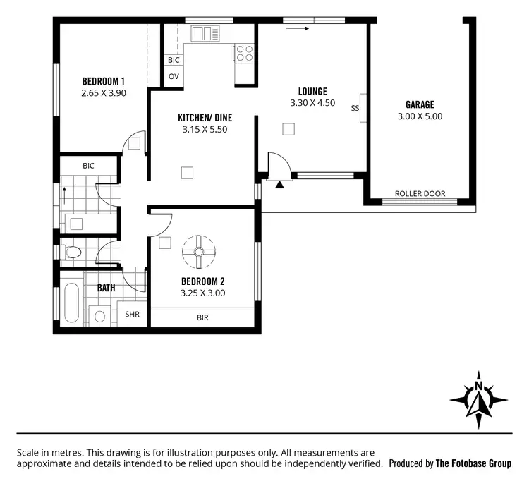 Floorplan of Homely unit listing, 1/1 Whiting Road, St Agnes SA 5097