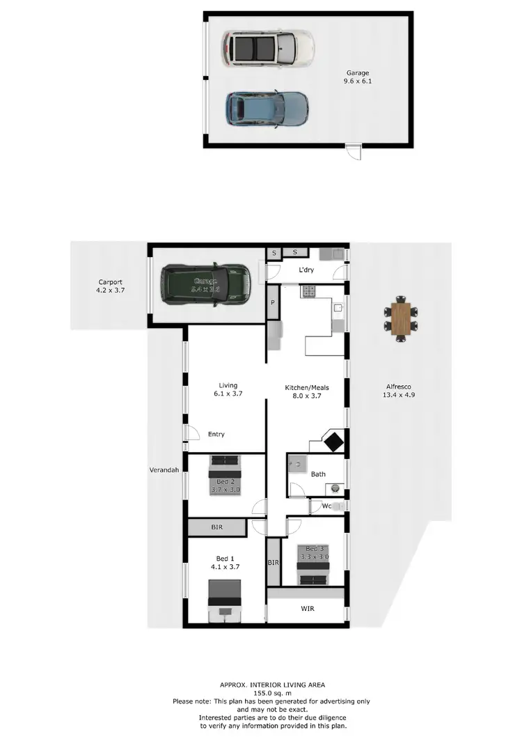 Floorplan of Homely house listing, 4 Pinot Crescent, Corowa NSW 2646