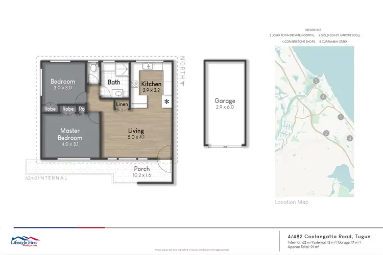 Floorplan of Homely unit listing, 4/482 Coolangatta Road, Tugun QLD 4224