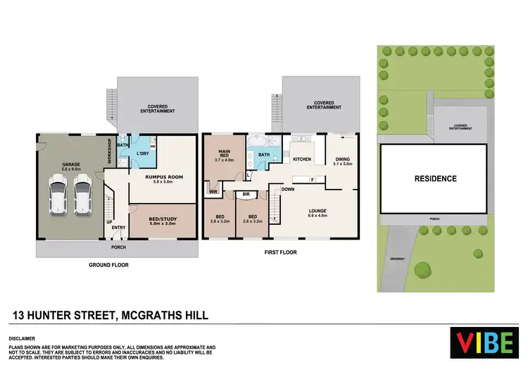 Floorplan of Homely house listing, 13 Hunter Street, Mcgraths Hill NSW 2756