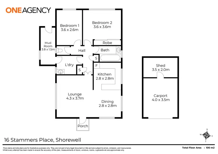 Floorplan of Homely house listing, 16 Stammers Place, Shorewell Park TAS 7320