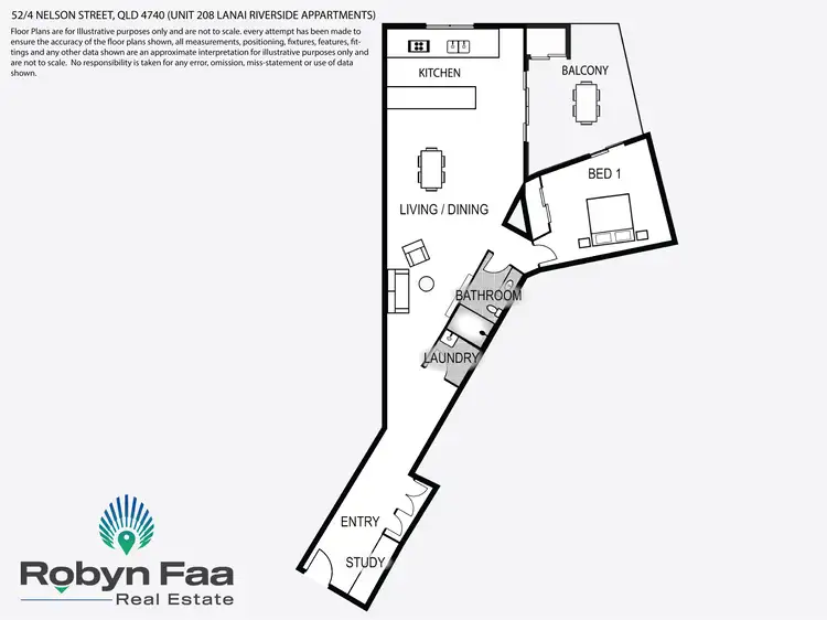 Floorplan of Homely unit listing, 52/4 Nelson Street, Mackay QLD 4740