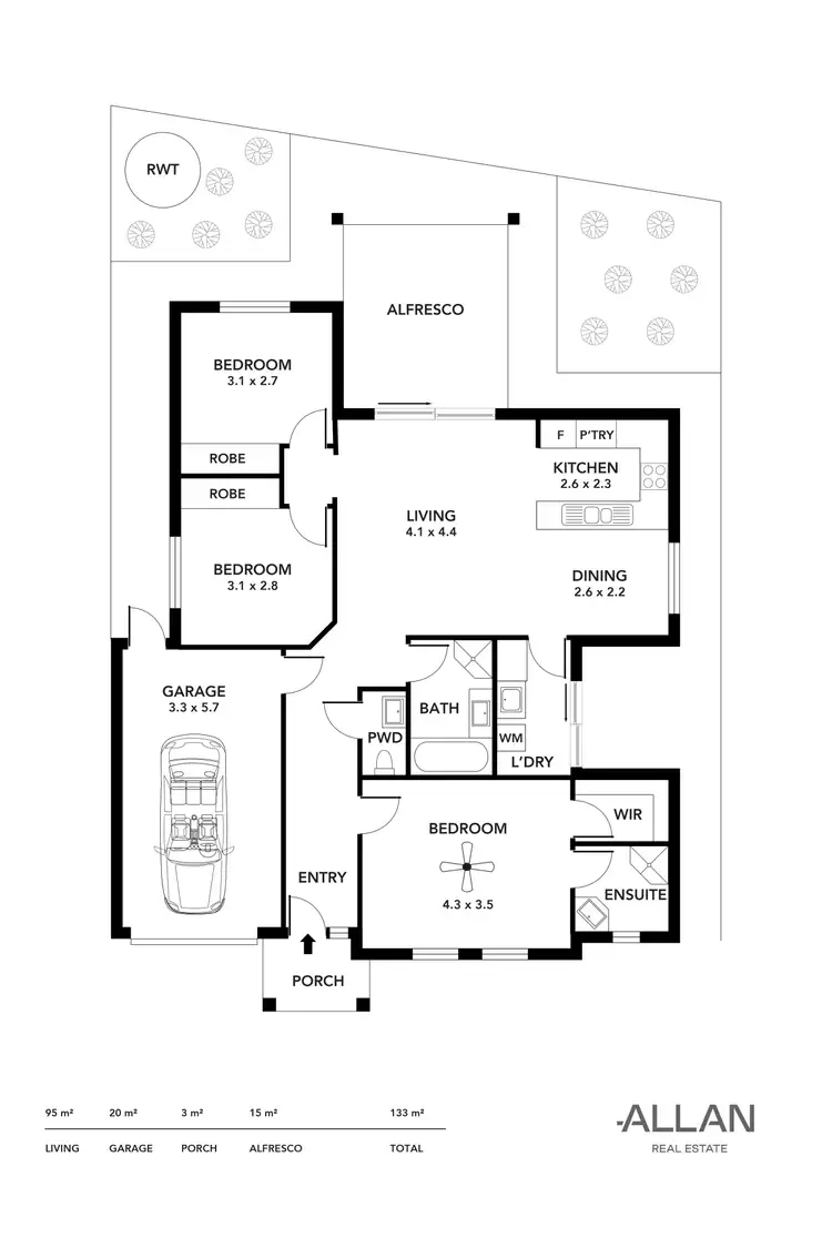 Floorplan of Homely house listing, 2B Limbert Avenue, Seacombe Gardens SA 5047
