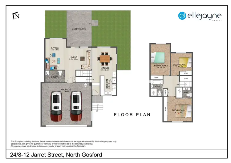 Floorplan of Homely townhouse listing, 24/8-10 Jarrett Street, North Gosford NSW 2250