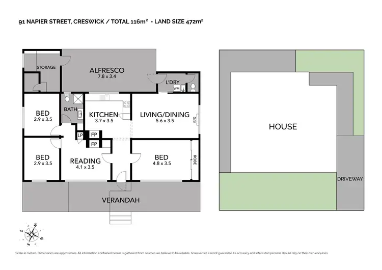 Floorplan of Homely house listing, 91 Napier Street, Creswick VIC 3363