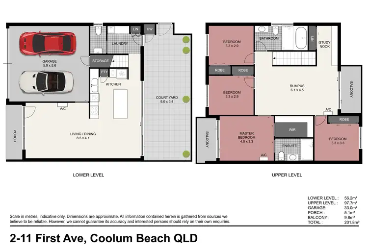 Floorplan of Homely townhouse listing, 2/11 First Avenue, Coolum Beach QLD 4573