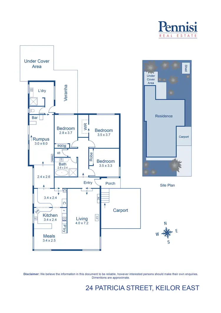 Floorplan of Homely house listing, 24 Patricia Street, Keilor East VIC 3033