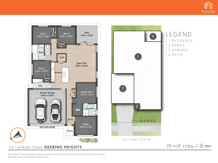 Floorplan of Homely house listing, 14 Lorikeet Close, Deebing Heights QLD 4306