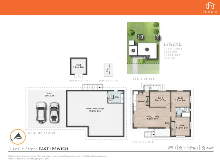 Floorplan of Homely house listing, 1 Leslie Street, East Ipswich QLD 4305