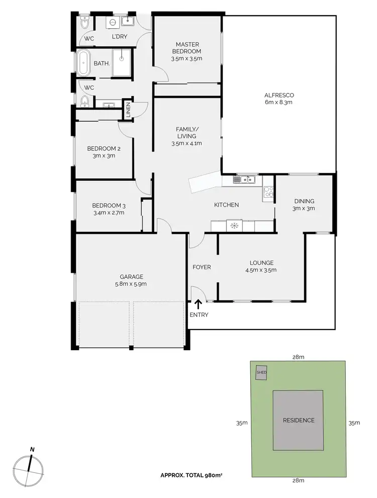 Floorplan of Homely house listing, 3 Scarborough Place, Abercrombie NSW 2795