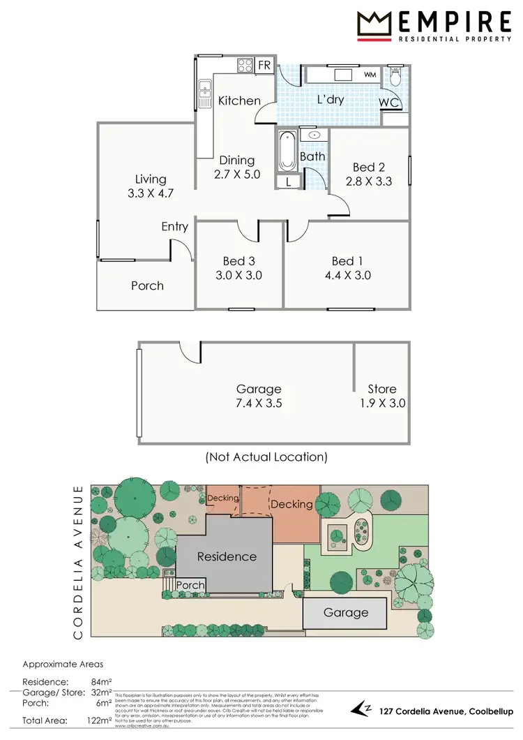 Floorplan of Homely house listing, 127 Cordelia Avenue, Coolbellup WA 6163