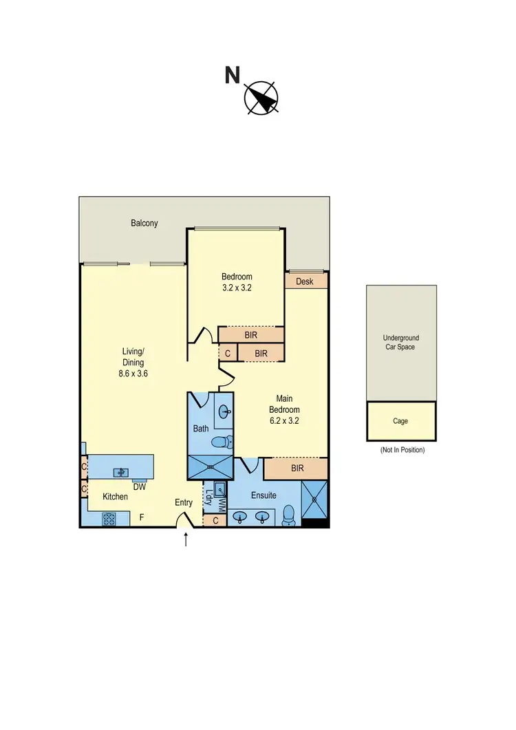 Floorplan of Homely apartment listing, 307/369 High Street, Kew VIC 3101