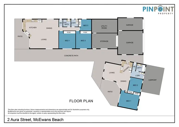 Floorplan of Homely house listing, 2 Aura Street, Mcewens Beach QLD 4740