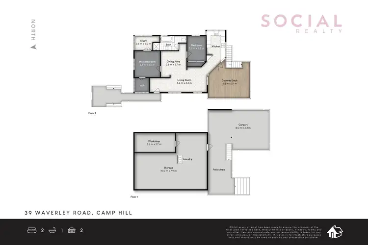 Floorplan of Homely house listing, 39 Waverley Road, Camp Hill QLD 4152