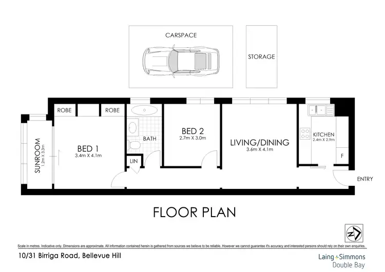 Floorplan of Homely unit listing, 10/31 Birriga Road, Bellevue Hill NSW 2023