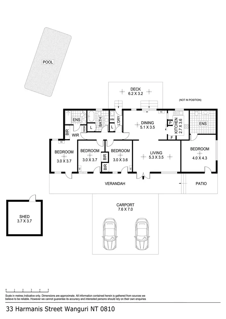 Floorplan of Homely house listing, 33 Harmanis Street, Wanguri NT 810