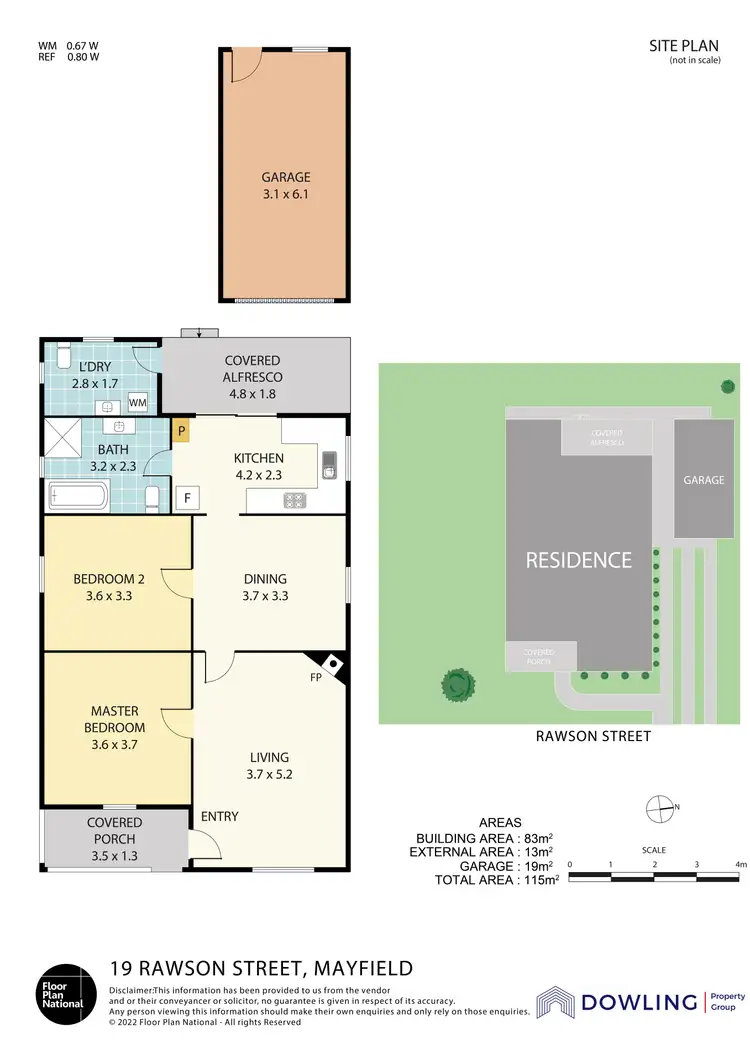 Floorplan of Homely house listing, 19 Rawson Street, Mayfield NSW 2304
