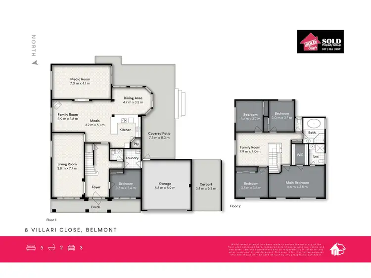 Floorplan of Homely house listing, 8 Villari Close, Belmont QLD 4153