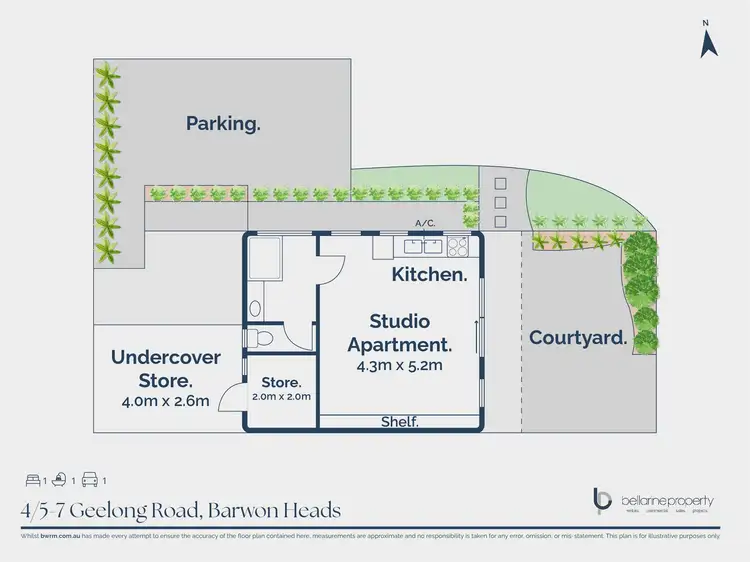 Floorplan of Homely unit listing, 4/5-7 Geelong Road, Barwon Heads VIC 3227