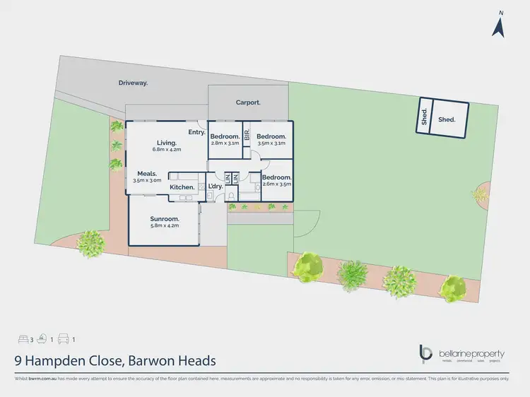 Floorplan of Homely house listing, 9 Hampden Close, Barwon Heads VIC 3227