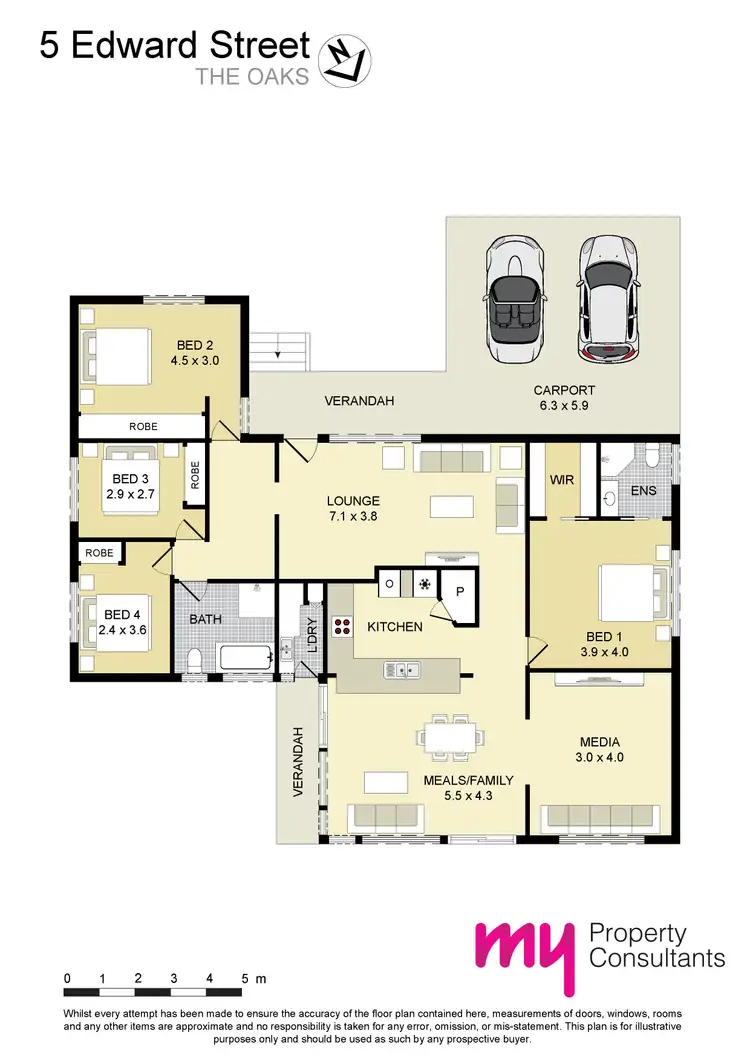 Floorplan of Homely house listing, 5 Edward Street, The Oaks NSW 2570