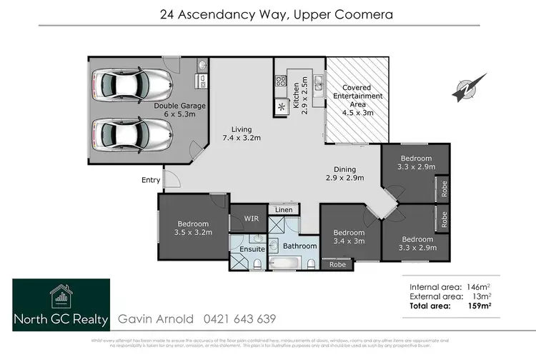 Floorplan of Homely house listing, 24 Ascendancy Way, Upper Coomera QLD 4209