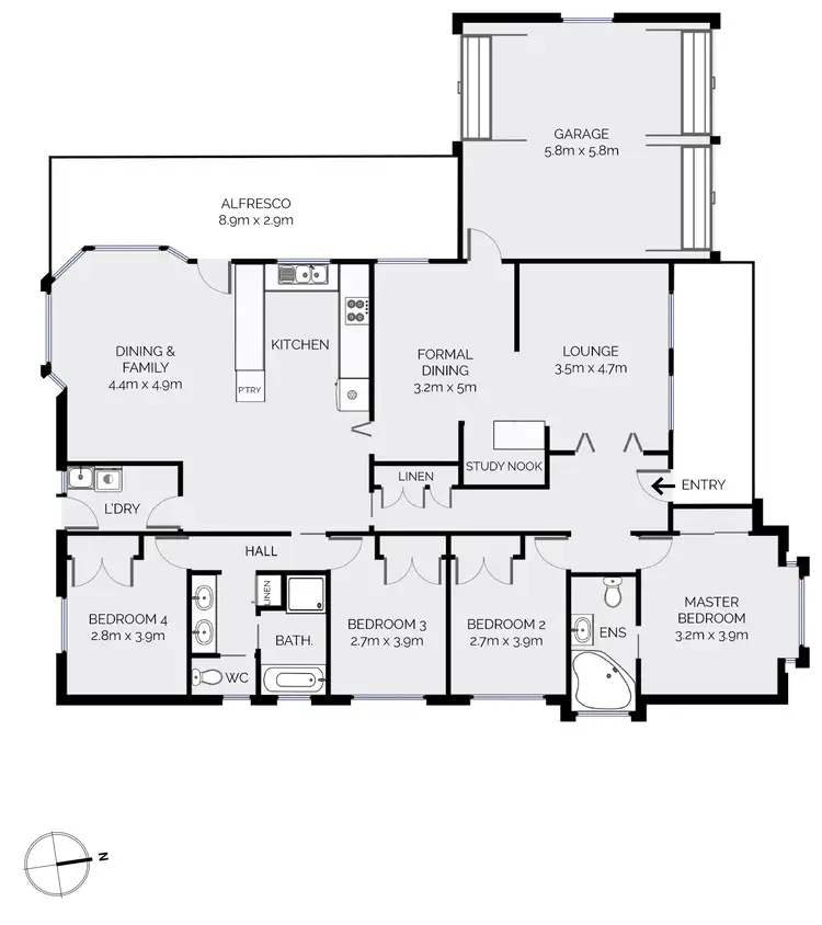 Floorplan of Homely house listing, 11 Wentworth Drive, Kelso NSW 2795