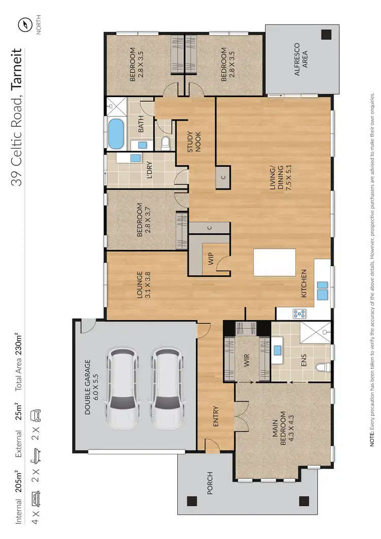 Floorplan of Homely house listing, 39 Celtic Road, Tarneit VIC 3029