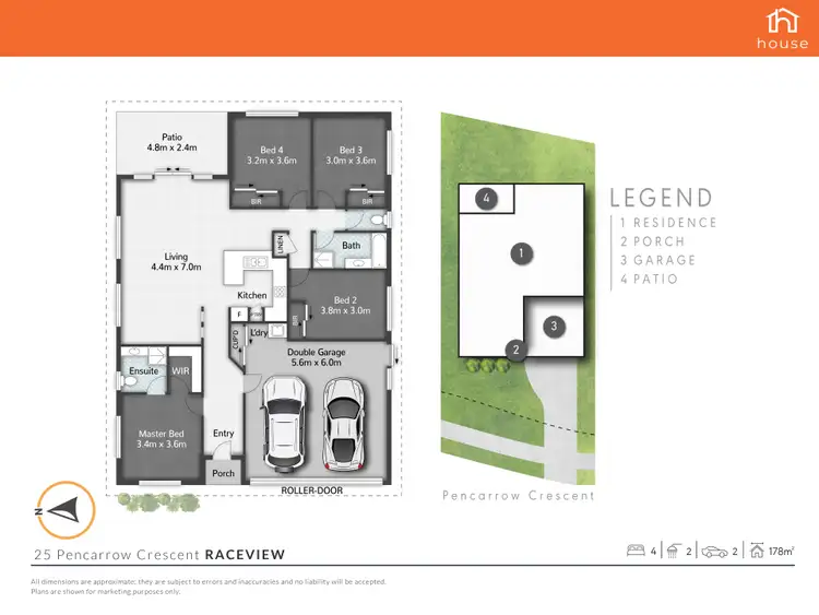 Floorplan of Homely house listing, 25 Pencarrow Crescent, Raceview QLD 4305
