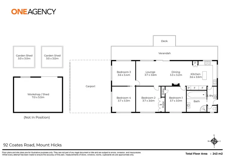 Floorplan of Homely house listing, 92 Coates Road, Mount Hicks TAS 7325