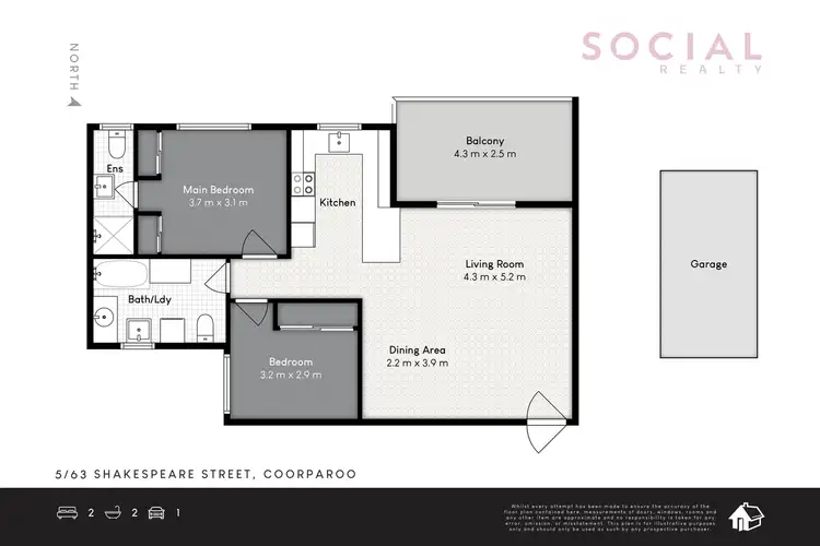 Floorplan of Homely unit listing, 5/63 Shakespeare Street, Coorparoo QLD 4151