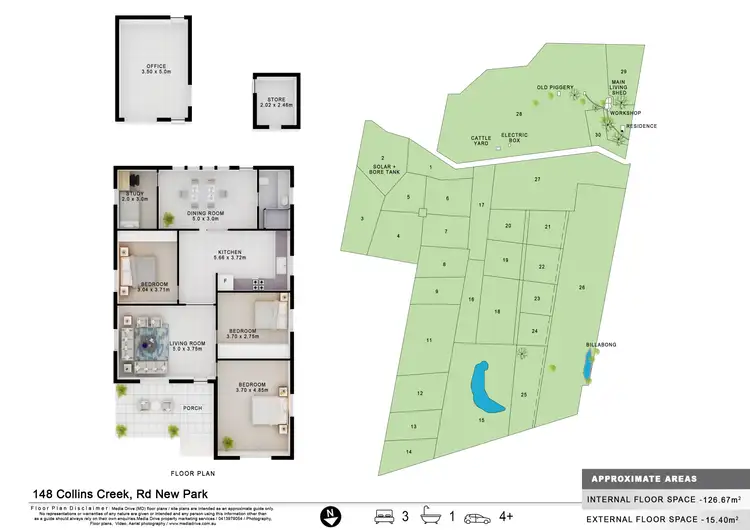 Floorplan of Homely rural property listing, 148 Collins Creek Road, New Park NSW 2474