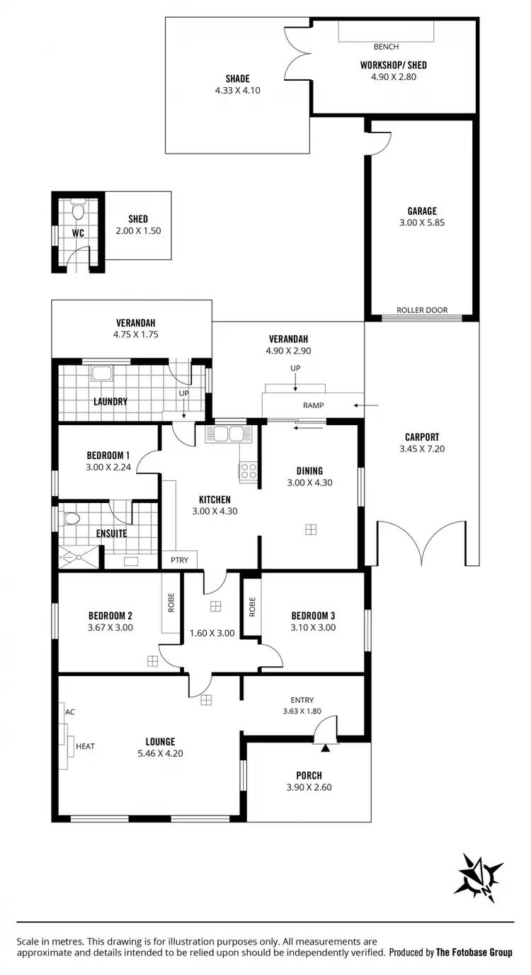 Floorplan of Homely house listing, 16 Seafield Street, Largs North SA 5016
