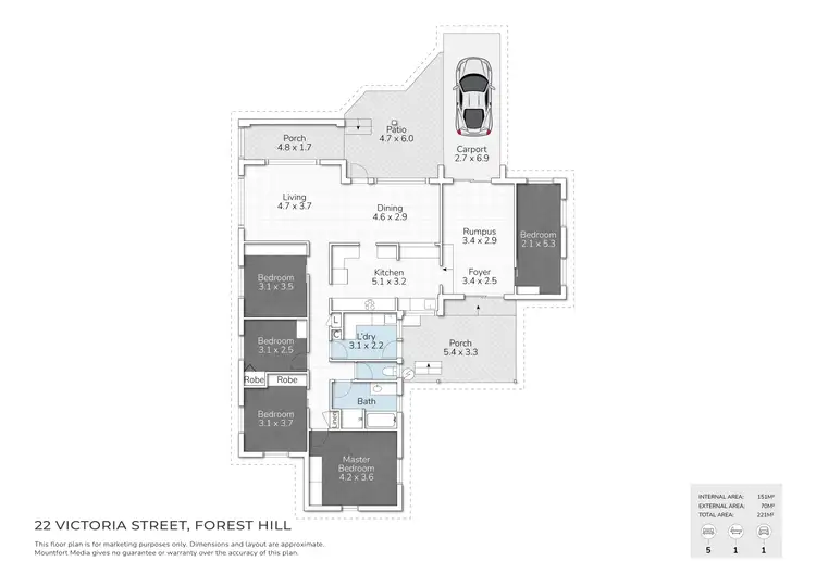 Floorplan of Homely house listing, 22 Victoria Street, Forest Hill QLD 4342