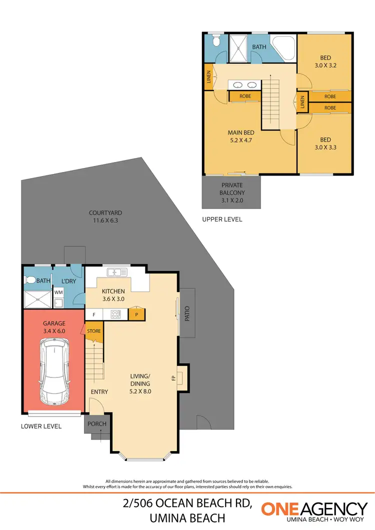 Floorplan of Homely townhouse listing, 2/506 Ocean Beach Road, Umina Beach NSW 2257